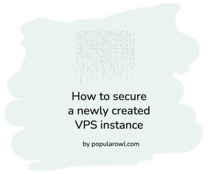 How to secure a new VPS server instance How to secure a new VPS server instance